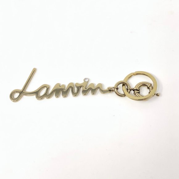 LANVIN Paris logo writing keychain / keyring - Picture 2 of 6